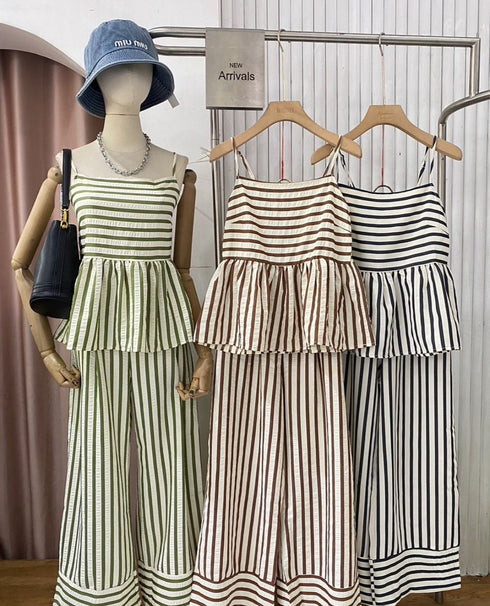 MATINEE Trendy Stripes Two Piece Sets
